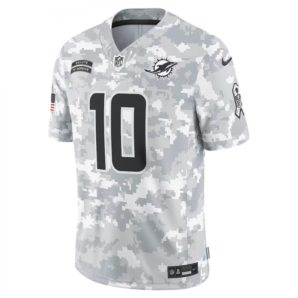 Tyreek Hill Miami Dolphins Nike 2024 Salute to Service Limited Jersey - Arctic Camo-GridironStore